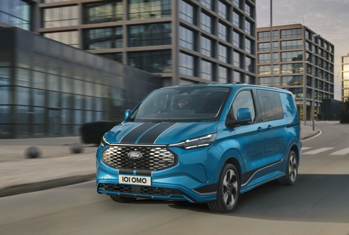 Noch wirtschaftlicher dank Elektroantrieb: Neuer Ford E-Transit Custom ab sofort bestellbar