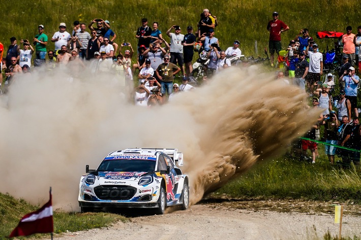 M-Sport Ford peilt bei der rasant schnellen Schotter-Rallye Lettland erneut eine Podestplatzierung an