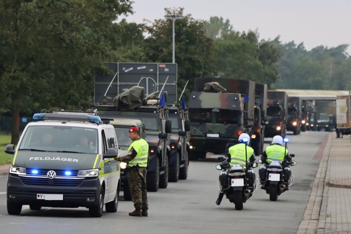 Musterkorridor für grenzüberschreitenden militärischen Verkehr von NATO und Bundeswehr erfolgreich getestet